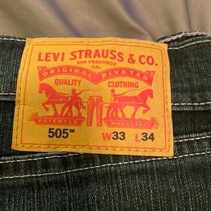 Levi Strauss 505 Jeans 33x34